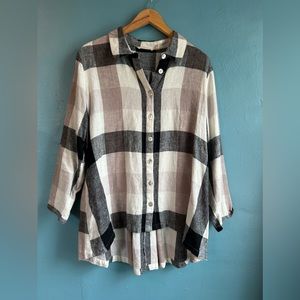 Soft Surroundings Plaid Tunic